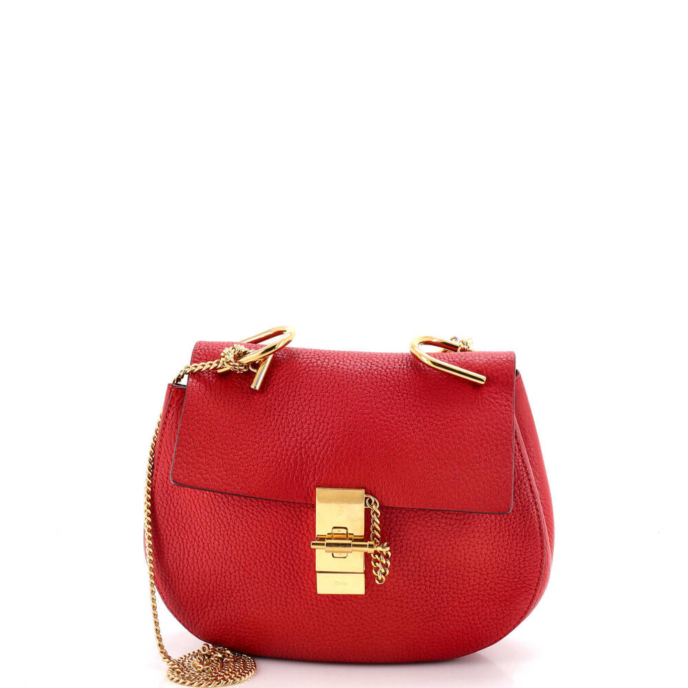 Chloe Small Drew Crossbody Bag Leather